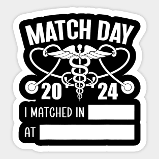 Match Day 2024 Future Doctor Physician Residency Fill In Sticker